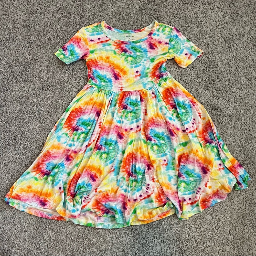 Posh Peanut Tie Dye Twirl Dress